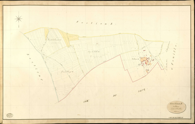 Manthelon. Section B _ du Clairet _ 1re de 2 Feuilles
