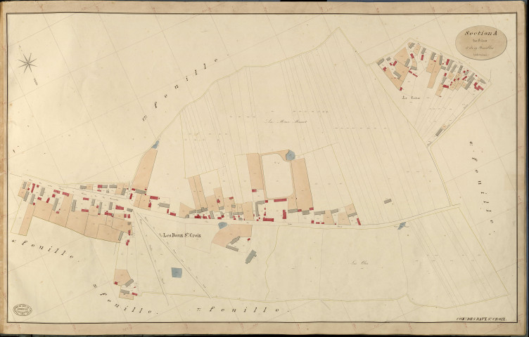 Baux-Sainte-Croix (Les). Section A _ des Crières _ 5e de 19 Feuilles