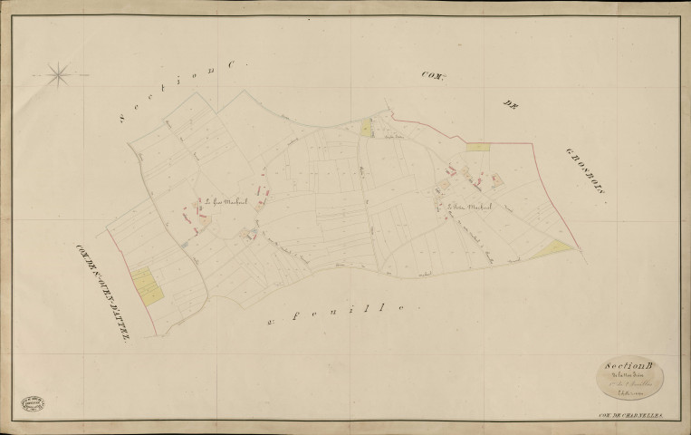 Charnelles. Section B _ de la Noe Juive _ 1re de 2 Feuilles