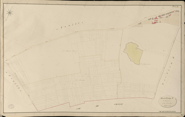 Vaux-sur-Eure. Section C _ Quinconce _ 2e de 3 Feuilles