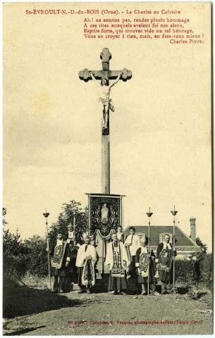 Basse-Normandie. St-Evroult-N. -D. -du-Bois (Orne). - La Charité au Calvaire.