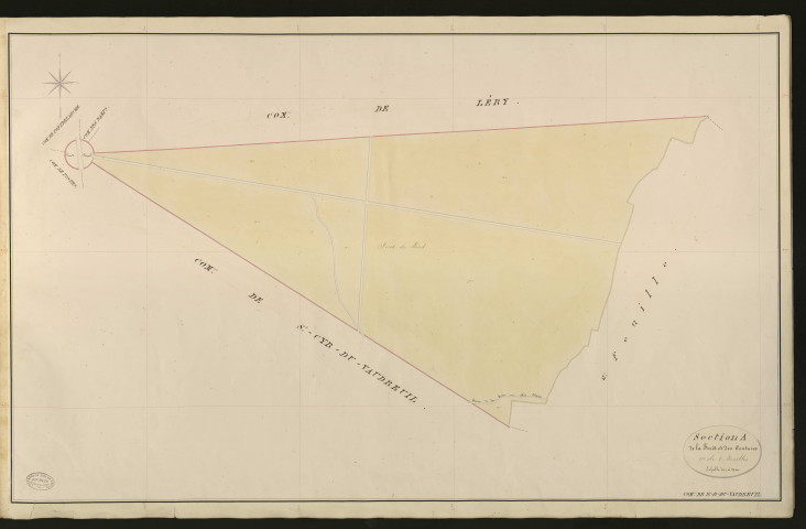 Notre-Dame-Du-Vaudreuil. Section A _ de la Forêt et des Couture _ 1re de 2 Feuilles