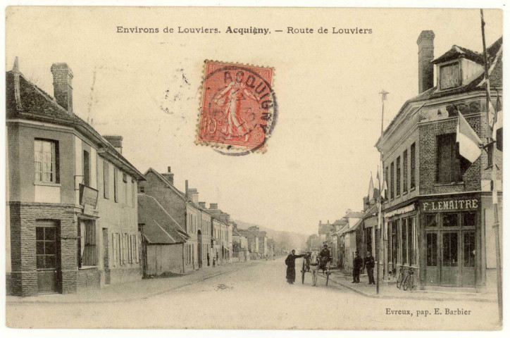 Acquigny. Route de Louviers.