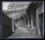 Ruines du forum dans la vallée de l'Agrigente en Sicile (Italie)