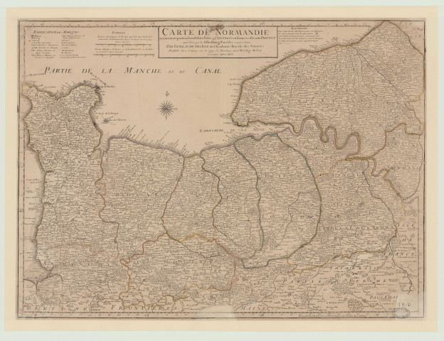 Carte de Normandie