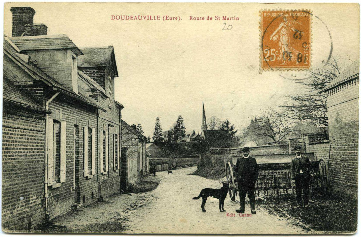 Doudeauville-en-Vexin. Doudeauville. - Route de St Martin.