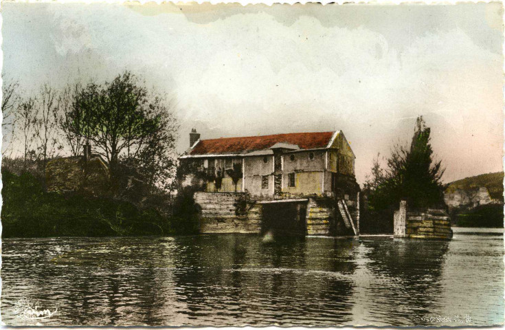 Andelys (Les). [Moulin sur la Seine aux Andelys].