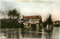 Andelys (Les). [Moulin sur la Seine aux Andelys].