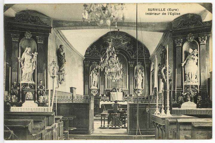 Surville. Intérieur de l'Eglise.