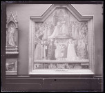 Retable du couronnement de la Vierge par Giovanni da Fiesole, exposé au musée du Louvre de Paris (Seine).