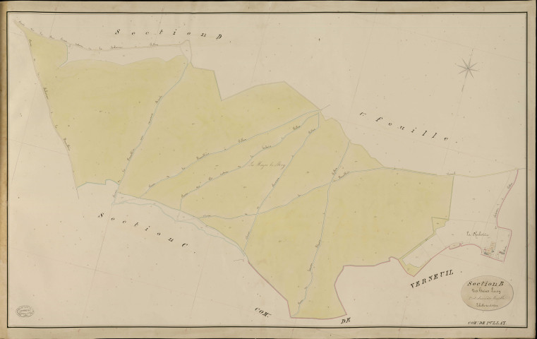 Pullay. Section B _ des haies Leroy _ 2e et dernière Feuille