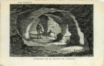 Andelys (Les). Intérieur de la Grotte de l'Ermite.