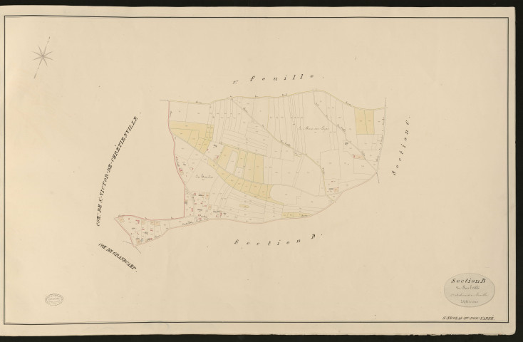 Saint-Nicolas-du-Bosc-l'Abbé. Section B _ du Bosc-l'Abbée _ 2e et dernière Feuille