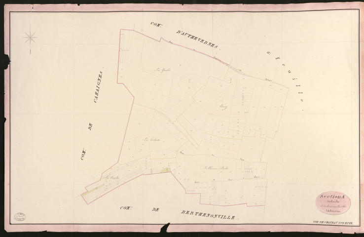 Château-sur-Epte. Section A _ des Courlis _ 3e et dernière Feuille