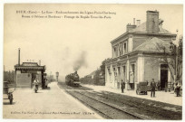 Bueil. La Gare -Embranchement des Lignes Paris-Cherbourg-Rouen à Orléans et Bordeaux-Passage du Rapide Trouville-Paris.