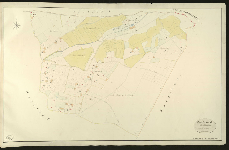 Saint-Pierre-de-Cormeilles. Section G _ de la Vallée aux Lièvres _ Feuille Unique