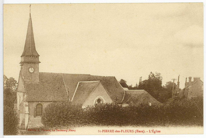 Saint-Pierre-des-Cerceuils. L'Eglise.