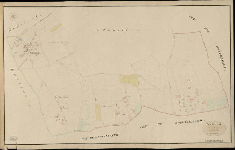 Chambord. Section B _ de la Davière _ 1re de 2 Feuilles