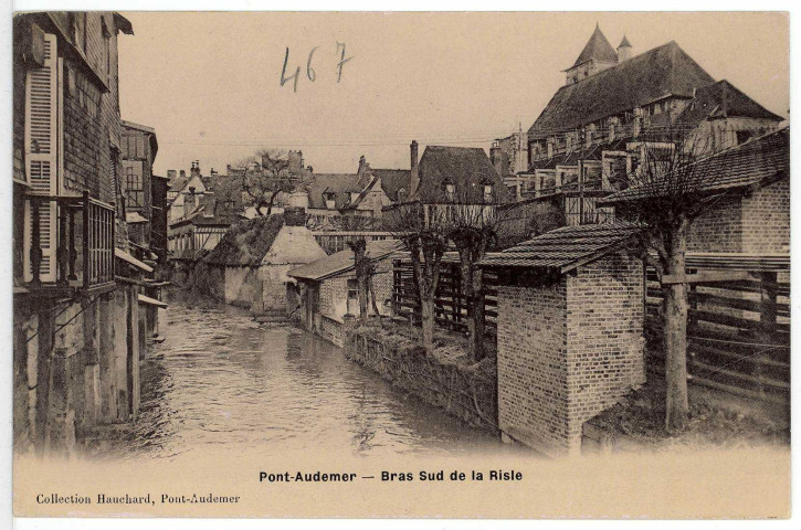 Pont-Audemer. Bras Sud de la Risle.