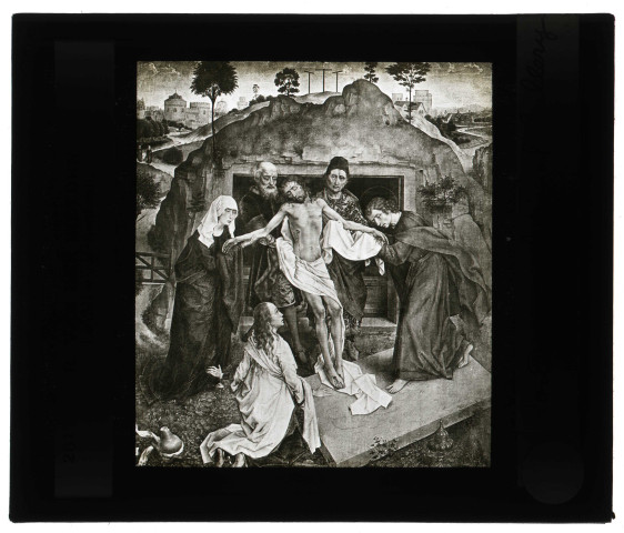 Musée de Londres (Angleterre), tableau de Rogier Van der Weyden « la Mise au tombeau ».