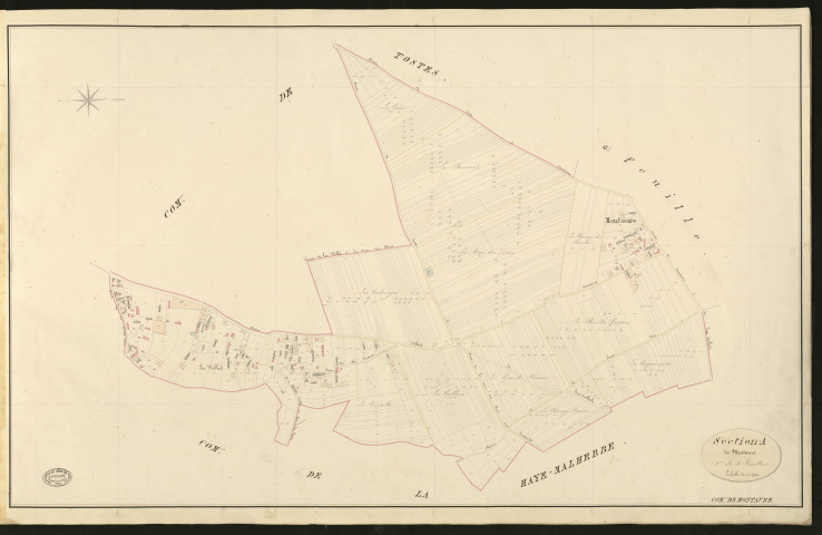 Montaure. Section A _ de Montaure _ 1re de 4 Feuilles