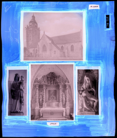 "Églises rurales du département de l'Eure" du chanoine Bonnenfant tome II, planche LXXIX Iville (Eure).