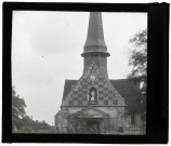 Église de Guichainville (Eure), façade ouest.