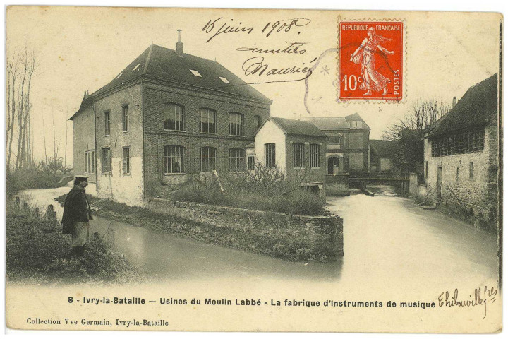 Ivry-la-Bataille. Fabrique d'Instrument de Musique Thibouville Frères.