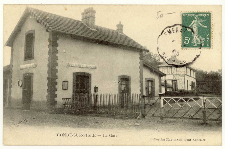 Condé-sur-Risle. La Gare.