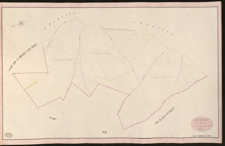 Hébécourt. Section C _ de la Pérelle _ 2e de 3 Feuilles