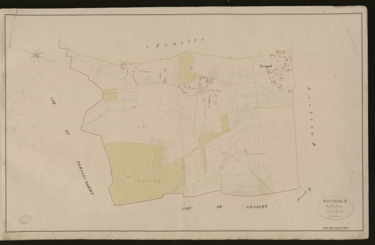 Barquet. Section A _ du Bosc-Roger _ 1re de 3 Feuilles