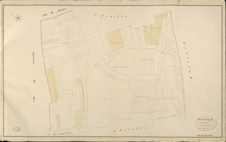 Chaignes. Section A _ de Chaignes _ 3e de 4 Feuilles