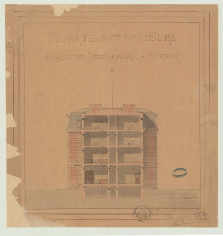 Evreux _"Projet de Gendarmerie à Evreux".