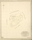Saint-Georges-du-Mesnil. Tableau d'assemblage _ du Plan Parcellaire de la Commune de St Georges-du-Mesnil _ Canton de St Georges-du-Vièvre - Pontaudemer - Eure. _ Terminé sur le Terrain le 1 Septembre 1838 , sous l'administration de M. de Monicault, Préfet _ M. Pauger, Maire _ sous la Direction de M.Garnier, Directeur des Contributions directes _ M. Le Fébure, Géomètre en Chef. _ Par M. Ledanois, Géomètre de 1re classe.