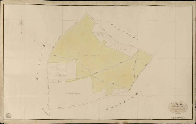 Ambenay. Section C _ des renardières _ 2e et dernière Feuille