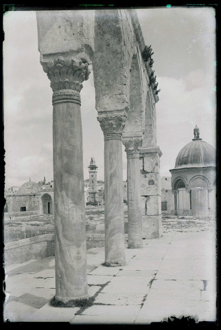 Esplanade de la mosquée Al-Aqsa à Jérusalem (Israël).