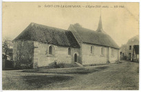 Saint-Cyr-la-Campagne. L'Eglise, XIIe siècle.