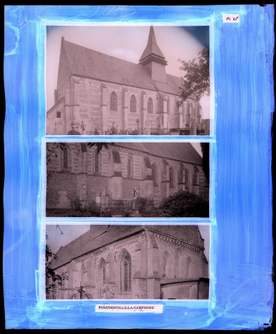 "Églises rurales du département de l'Eure" du chanoine Bonnenfant tome I, planche LI Écardenville-la-Campagne (Eure).