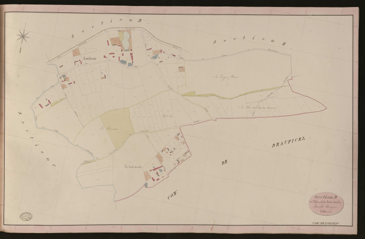 Lorleau. Section D _ de l'Eglise et de la Lande-Asselin _ Feuille Unique