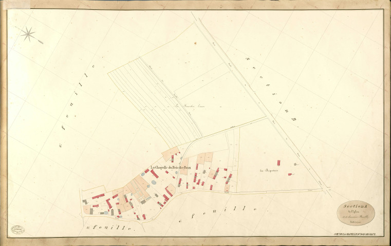 Chapelle-du-bois-des-Faulx (La). Section A _ de l'Eglise _ 5e et dernière Feuille