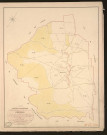 Hennezis. Tableau d'assemblage du Plan Parcellaire de la Commune d'Hennezis. _ Canton des Andelys - Andelys - Eure. _ Terminé sur le terrain en 1830, sous l'administration de M. Le Vicomte Raymond Delaitre, Préfet - M. Quillet fils, Maire et sous la direction de M. Marel, Directeur des Contributions directes. _ - M. Hautier, Géomètre en chef. _ Par M. Lenglet, Géomètre de 1re classe