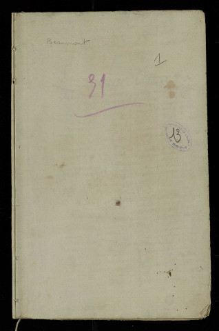 Cahier manuscrit (pouvoirs en un exemplaire, cahiers en doublon signés).