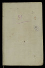 Cahier manuscrit (pouvoirs en un exemplaire, cahiers en doublon signés).