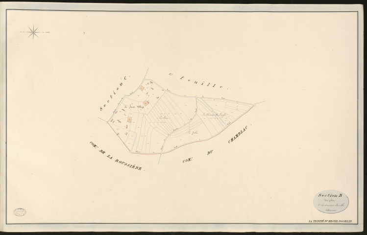 Trinité-du-Mesnil-Josselin (La). Section B _ des Zubes _ 2e et dernière feuille
