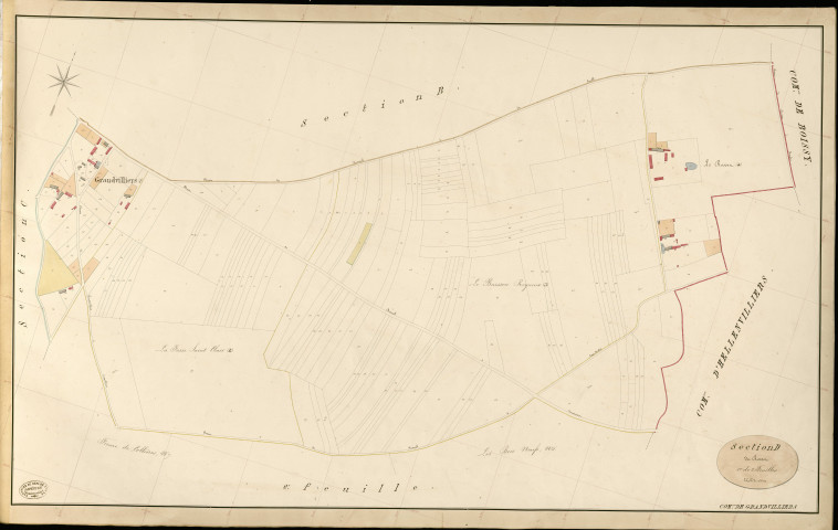 Grandvilliers. Section D _ du Rosset _ 1re de 2 Feuilles