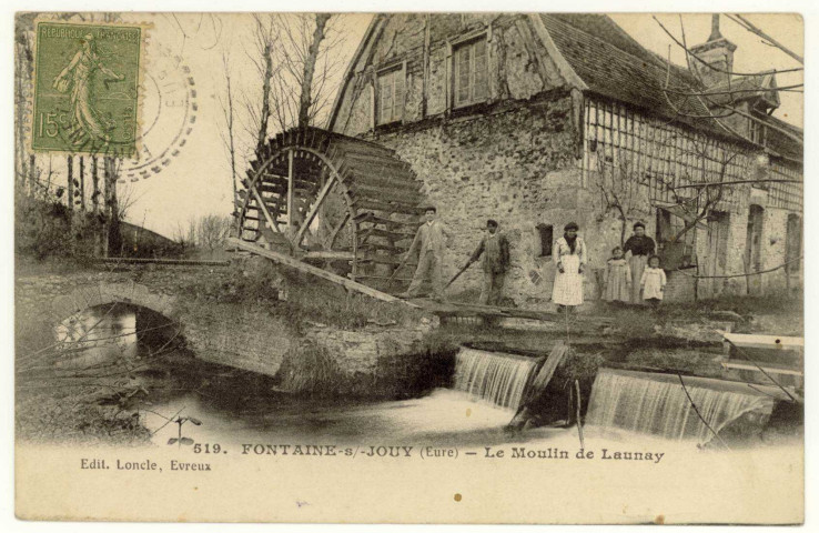 Fontaine-sous-Jouy. Le Moulin de Launay.