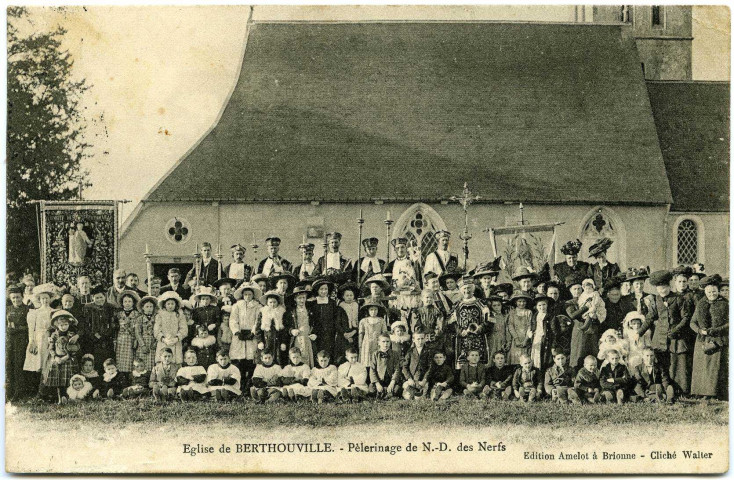Berthouville. Eglise de Berthouville. - Pèlerinage de N. -D. Des Nerfs.