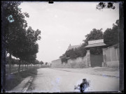 Entrée de l'asile Saint-Louis à Poissy (Yvelines).