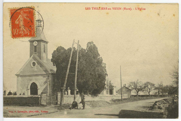 Thilliers-en-Vexin (Les). L'Eglise.