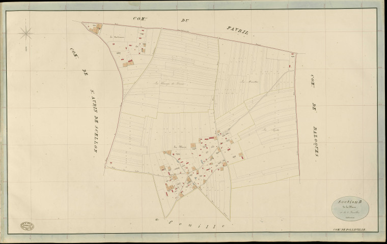 Folleville. Section B _ de la Blarre _ 1re de 2 Feuilles